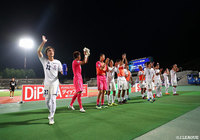 終盤の得点で勝利した富山。3試合ぶりの勝ち点3獲得に選手からも笑顔がこぼれた【明治安田Ｊ３ 第16節 群馬vs富山】