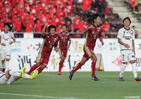 こぼれ球に反応した中川 風希のシュートが見事に決まり、琉球が先制【明治安田Ｊ３ 第17節 琉球vs藤枝】