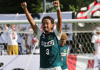 リードを3点に広げるゴールをあげた工藤 祐生(相模原)【明治安田J3 第18節 盛岡vs相模原】