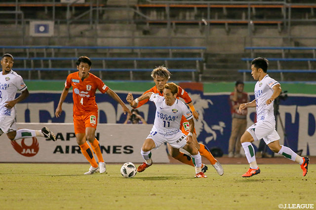 得点が期待された島屋 八徳（徳島）だが、不発に終わった【明治安田Ｊ２ 第23節 愛媛vs徳島】