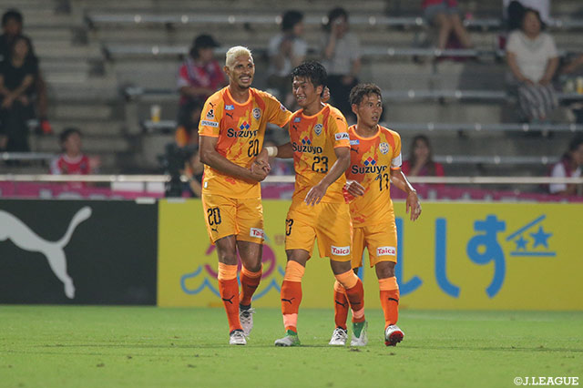 追加点を奪った北川 航也（清水/#23）。これで今シーズン6点目を記録【明治安田Ｊ１ 第16節 清水vsＣ大阪】