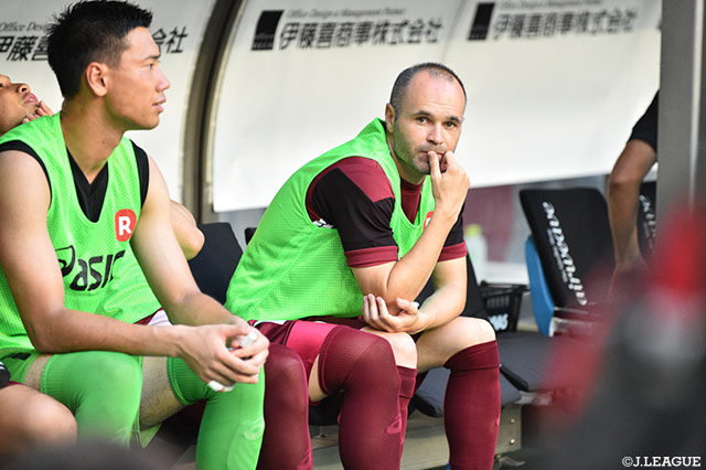 注目のアンドレス イニエスタはベンチからのスタートとなった【明治安田Ｊ１ 第17節 神戸vs湘南】