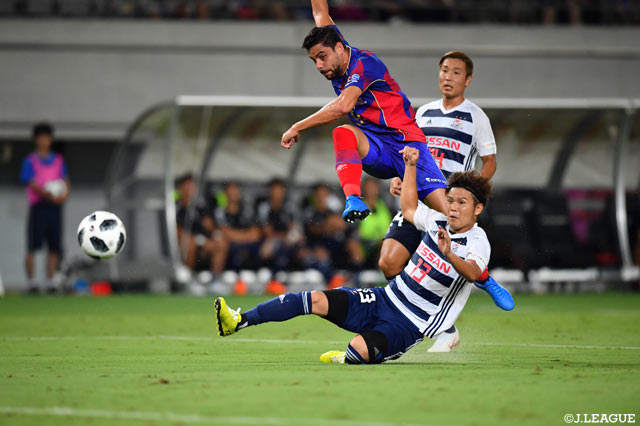 この日1ゴールを決めたディエゴ オリヴェイラ（FC東京）。攻撃陣の軸としてチームを牽引した【明治安田Ｊ１ 第17節 FC東京vs横浜FM】