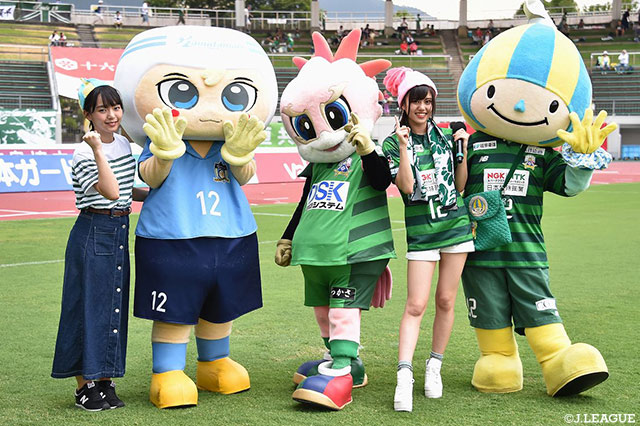 SKE48の町 音葉さん、髙畑 結希さんも来場！【明治安田Ｊ２ 第25節 岐阜vs讃岐】
