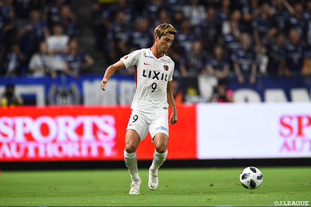 2試合連続ゴール中の鈴木 優磨（鹿島）だが、この日は不発。中2日の過密日程が影響したか【明治安田Ｊ１ 第18節 Ｇ大阪vs鹿島】