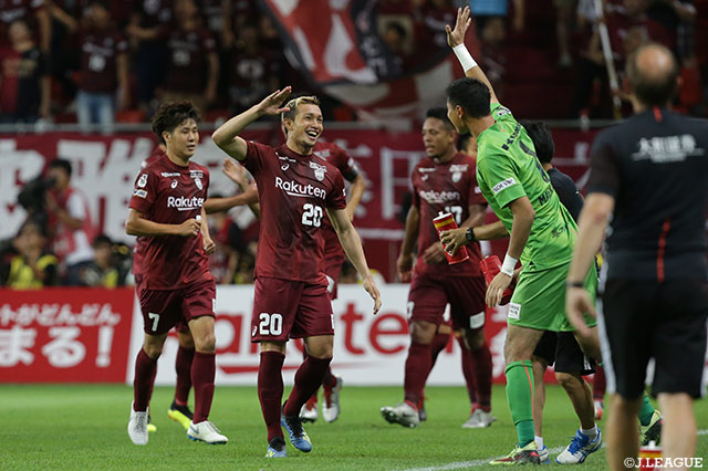 スルーパスに抜け出した郷家 友太のクロスに増山 朝陽（神戸）が合わせ、神戸が均衡を破る【明治安田Ｊ１ 第18節 神戸vs柏】
