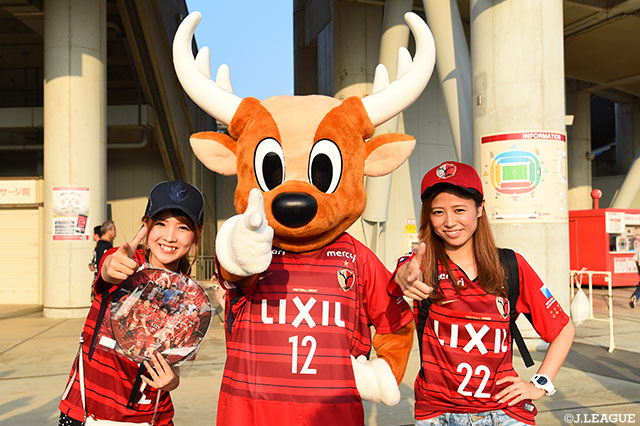 試合前にしかおくんとパシャリ！【明治安田Ｊ１ 第19節 鹿島vsFC東京】