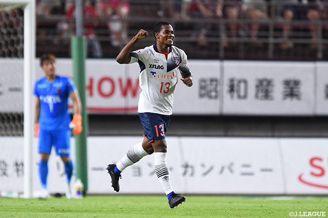 75分に投入されたリンス（FC東京/#13）は逆転となるゴールを奪い、長谷川監督の起用に応えてみせた【明治安田Ｊ１ 第19節 鹿島vsFC東京】