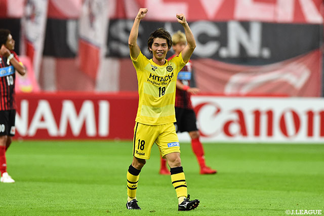 裏に抜け出した瀬川 祐輔が落ち着いて決め、柏が先制点を獲得！瀬川にとっては嬉しい今季初ゴールとなった【明治安田Ｊ１ 第20節 札幌vs柏】