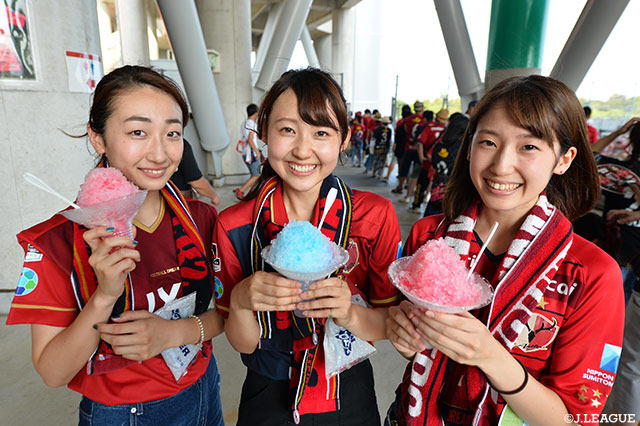 暑い日にはかき氷が一番♪【明治安田Ｊ１ 第20節 鹿島vs清水】