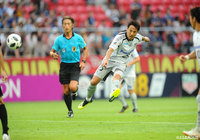 相手PA付近での細かいパス回しから走り込んできた藤本 淳吾(G大阪)のシュートが決まり追加点を挙げる【明治安田J1 第20節 名古屋vsG大阪】