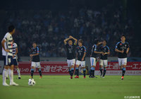 34分にグラウンダーのパスを受けた小林 悠(#11)がダイレクトで合わせ川崎Fが先制!【明治安田J1 第20節 川崎Fvs横浜FM】