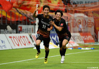 2度の勝ち越しゴールを奪った金井 貢史（名古屋/#31）【明治安田Ｊ１ 第21節 名古屋vs鹿島】