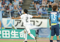 3分、左CKを浦田 延尚が頭で合わせアウェイの松本が早々に先制!【明治安田J2 第28節 讃岐vs松本】