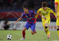 豊富な運動量でこの日も右サイドから幾度となくチャンスを演出した室屋 成（FC東京）。【明治安田Ｊ１ 第22節 FC東京vs柏】