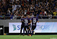 18分、倉田 秋がPKを冷静に決めてホームのＧ大阪が先制！【明治安田Ｊ１ 第22節 Ｇ大阪vs札幌】