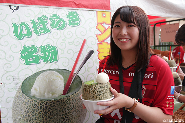 いばらき名物”メロンジェラート”！美味しそう～【明治安田Ｊ１ 第23節 鹿島vs横浜FM】