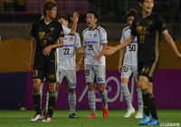 27分、今週に加入したばかりの渡邉 千真（#39）がスルーパスを受けて思い切り左足を振り抜き、Ｇ大阪が先制に成功！【明治安田Ｊ１ 第23節 仙台vsＧ大阪】