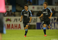 13分、大久保 嘉人（磐田/#22）が待望の加入後初ゴールを奪う！【明治安田Ｊ１ 第23節 磐田vs柏】