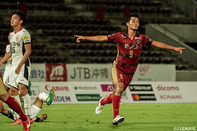 この試合2ゴールを奪った富樫 佑太（琉球）【明治安田Ｊ３ 第20節 琉球vs盛岡】