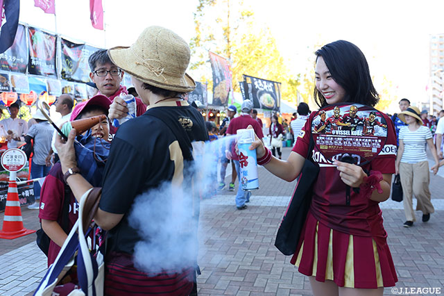 今日も暑いのでクールスプレーで冷やします！【明治安田Ｊ１ 第24節 神戸vs横浜FM】