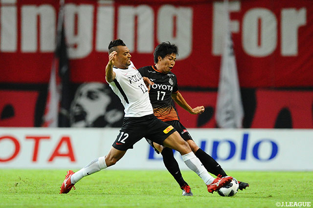 2試合連続ゴール中のファブリシオ（浦和）はノーゴールに終わった【明治安田Ｊ１ 第24節 名古屋vs浦和】