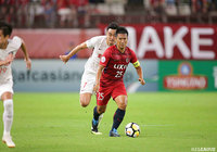 キャプテンマークを巻き、83分まで出場した遠藤 康(鹿島)。レオ シルバの先制点をアシストするなど勝利に貢献【ACL 準々決勝 第1戦 鹿島vs天津権健】