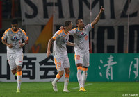 55分に同点ゴールを奪ったドウグラス（清水/#49）。加入後コンスタントにゴールを積み上げ早くも6ゴールを記録【明治安田Ｊ１ 第25節 仙台vs清水】