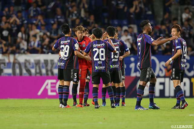 セットプレーから2ゴールを奪い勝利したＧ大阪。勝ち点3に加え、前年王者の撃破とあって今後につながる自信も手にした【明治安田Ｊ１ 第25節 Ｇ大阪vs川崎Ｆ】