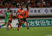 前節ハットトリックのオナイウ 阿道（山口）。この日は不発【明治安田Ｊ２ 第31節 山口vs千葉】