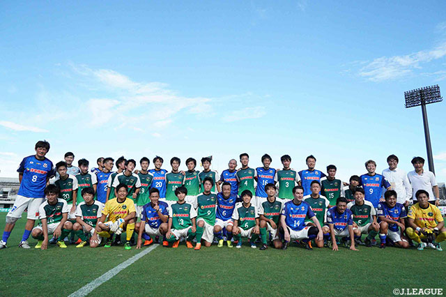 毎年恒例のドリームマッチを今年も開催！元日本代表の秋田 豊さんや福西 崇史さん、鈴木 啓太さんなど錚々たるメンバーが集結！【明治安田Ｊ３ 第22節 相模原vs秋田】