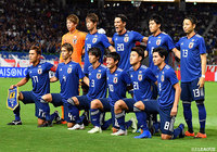 日本代表のスターティングメンバー。キャプテンマークは青山 敏弘(広島/#17)が巻くことに【国際親善試合:日本vsコスタリカ】
