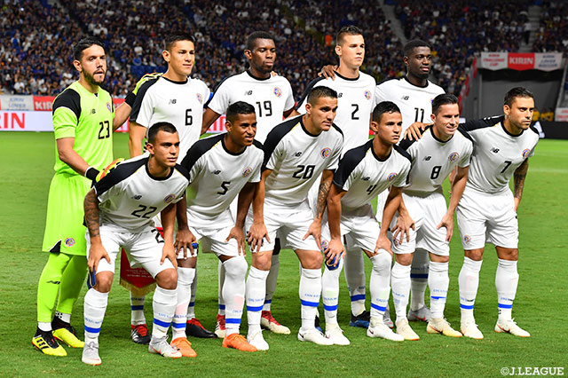 コスタリカ代表のスターティングメンバー【国際親善試合：日本vsコスタリカ】