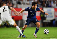 A代表デビューを飾った堂安 律。得意のドリブル突破や、抜け出してシュートなど随所に見せ場を作る【国際親善試合：日本vsコスタリカ】