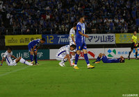 両者譲らず勝ち点1をわけ合う結果に終わった【明治安田Ｊ２ 第33節 山形vs甲府】