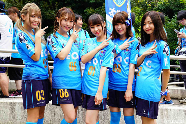 「横浜FCスタジアムアイドル」のNeedsのみなさん！勝利の女神かな？【明治安田Ｊ２ 第33節 横浜FCvs水戸】