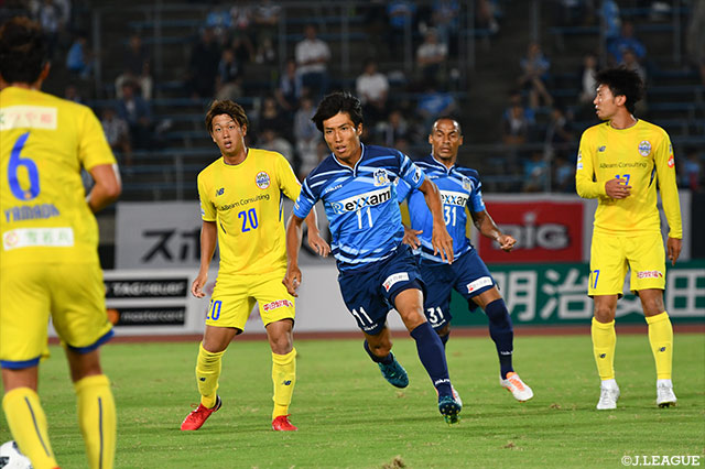 85分に投入された森川 裕基（讃岐）が後半ATに同点ゴールを獲得！【明治安田Ｊ２ 第26節 讃岐vs山形】