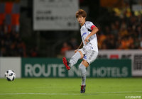 古巣との一戦に臨んだ三浦 弦太（Ｇ大阪）。北川のシュートをブロックするなど守備陣を統率【明治安田Ｊ１ 第27節 清水vsＧ大阪】