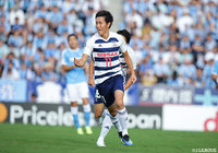 開始早々の8分、右からのクロスに遠藤 渓太(横浜FM)が右足インサイドで合わせるとネットに突き刺さり先制点を獲得!【明治安田J1 第27節 磐田vs横浜FM】