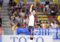 CKのチャンスに舩木 翔(C大23)が供給したインスイングのボールはそのままゴールに吸い込まれる!【明治安田J3 第24節 北九州vsC大23】