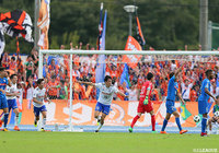 後半途中に投入された矢野 貴章(新潟/#19)が先制点をゲット!【明治安田J2 第34節 水戸vs新潟】