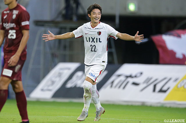 前半40分のCKからフリーとなった西 大伍（鹿島）が軽く流し込んで追加点を奪う！【明治安田Ｊ１ 第28節 神戸vs鹿島】