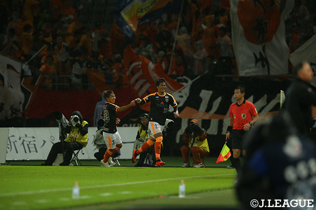 後半、待望の先制ゴールをあげた北川 航也（清水/#23）は3戦連発。好調ぶりを発揮した【明治安田Ｊ１ 第28節 FC東京vs清水】