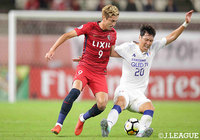 試合を通じ、幾度となく相手ゴールに迫った鈴木 優磨（鹿島）【ACL 準決勝　第1戦 鹿島vs水原三星】