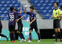 昨日にトップチームで途中出場を果たした一美 和成（Ｇ大23/#19）が前半3分に先制点をゲット！【明治安田Ｊ３ 第26節 G大23vs鳥取】