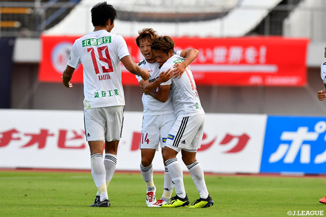 前節に続き、途中出場の金子 昌広（金沢/#14）が2戦連発となる追加点をゲット！【明治安田Ｊ２ 第36節 徳島vs金沢】