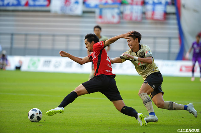 3試合連続得点中の前田 直輝（名古屋）だが、この日はゴールならず【明治安田Ｊ１ 第29節 名古屋vsFC東京】