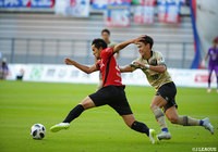 3試合連続得点中の前田 直輝（名古屋）だが、この日はゴールならず【明治安田Ｊ１ 第29節 名古屋vsFC東京】