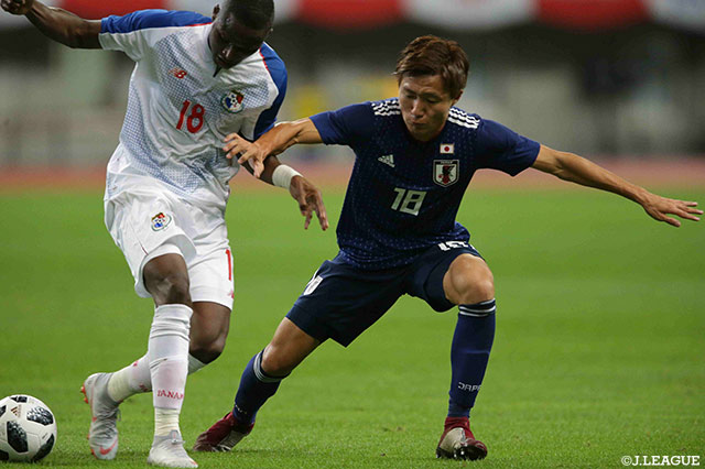 日本代表初スタメンを飾った三竿 健斗（鹿島）。ボール奪取など持ち味を発揮【国際親善試合 日本vsパナマ】