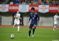 初招集された北川 航也(清水)。66分に投入され、代表デビューを果たす【国際親善試合 日本vsパナマ】